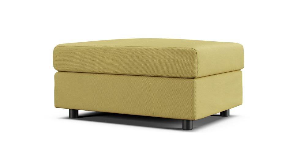 Lidhult Open End Section With Storage Cover - Care+ Tweed Amber