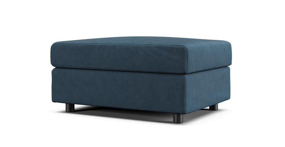 Lidhult Open End Section With Storage Cover - Care+ Tweed Teal