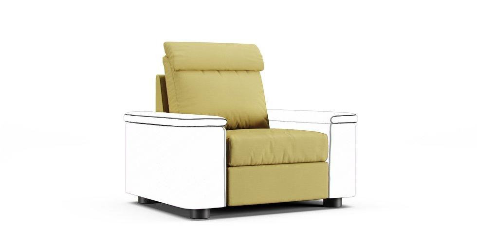 Lidhult 1 Seat Section Cover - Care+ Tweed Amber