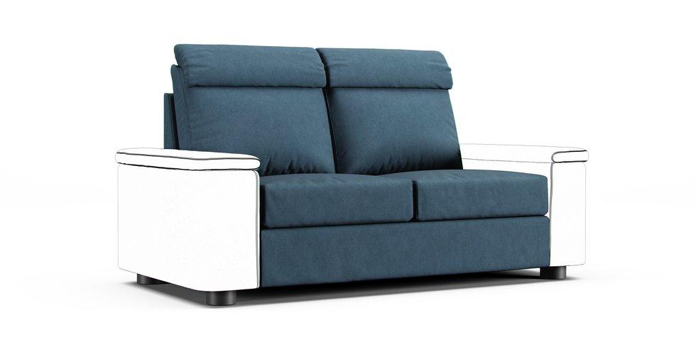 Lidhult 2 Seat Section Cover - Care+ Tweed Teal