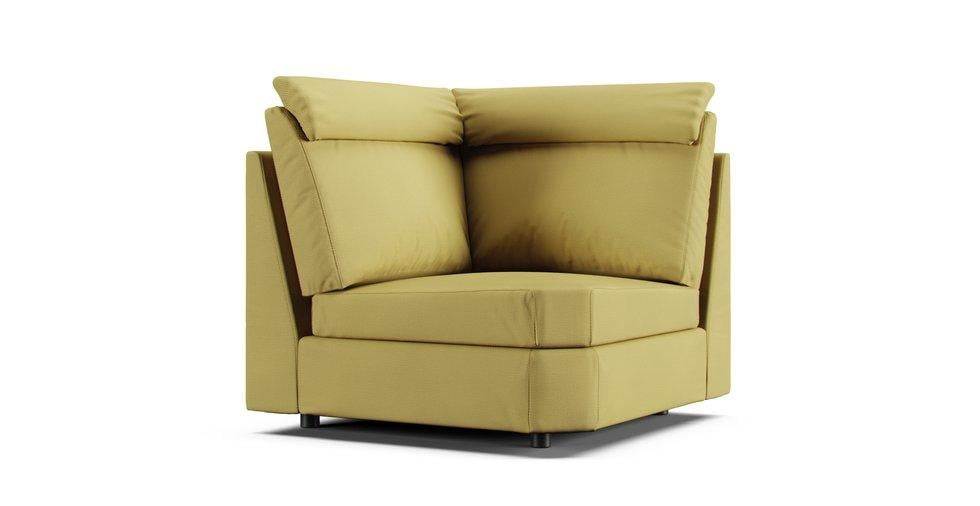 Lidhult Corner Section Cover - Care+ Tweed Amber