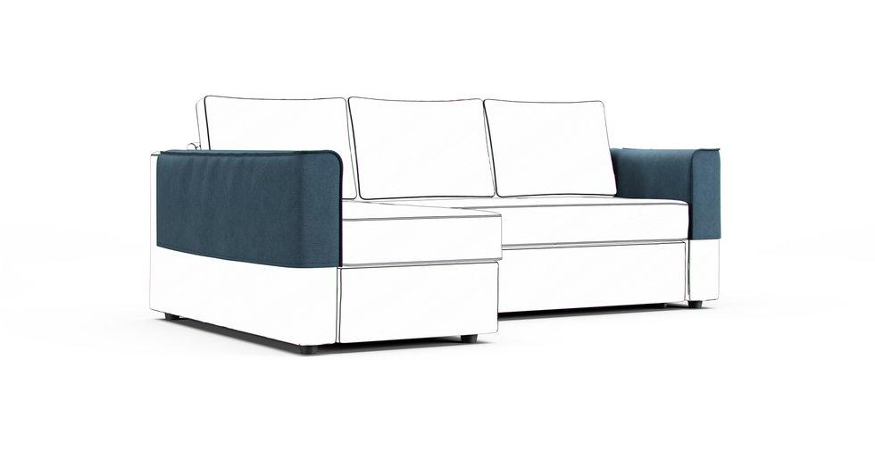 Manstad Chaise Armrest Protector Covers - Care+ Tweed Teal