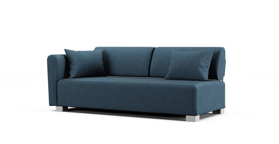 Mysinge 2 Seater 1 Armrest Left or Right Sofa Cover - Care+ Tweed Teal