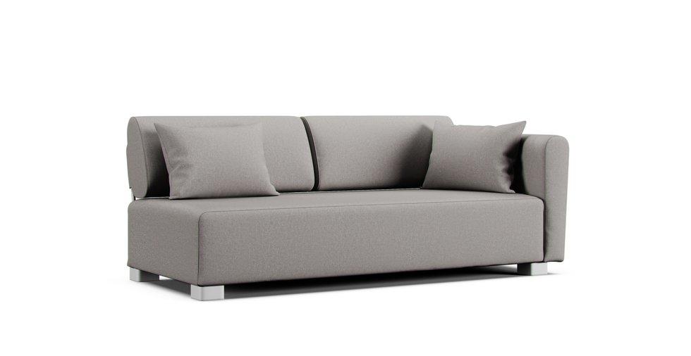 Mysinge 2 Seater 1 Armrest Left or Right Sofa Cover - Care+ Canvas Ash