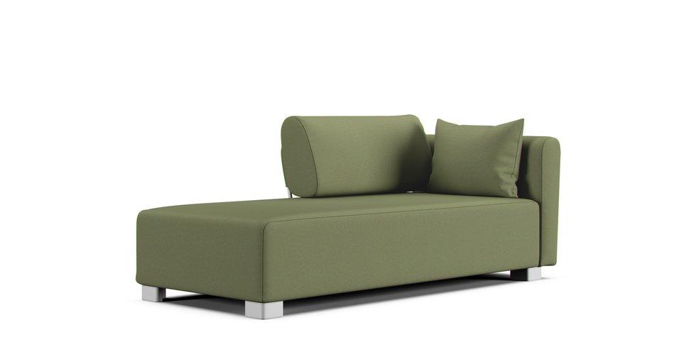 Mysinge Chaise Lounge Left, Right Sofa Cover - Care+ Canvas Sage