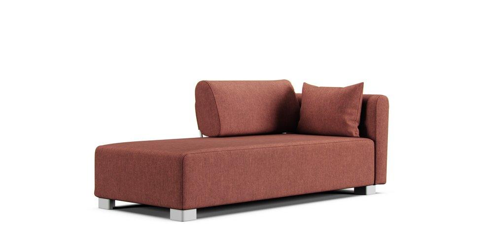 Mysinge Chaise Lounge Left, Right Sofa Cover - Care+ Tweed Sunset