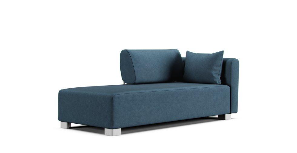 Mysinge Chaise Lounge Left, Right Sofa Cover - Care+ Tweed Teal