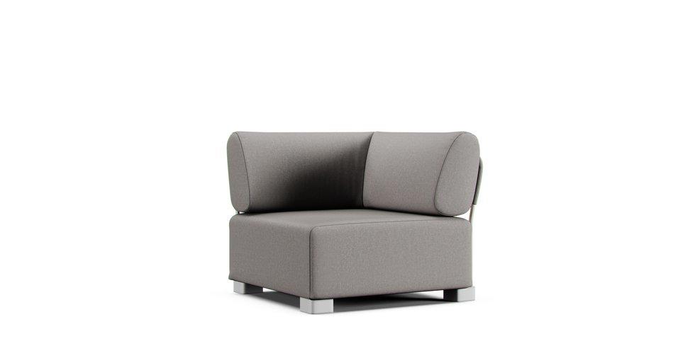 Mysinge Corner Module Sofa Cover - Care+ Canvas Ash