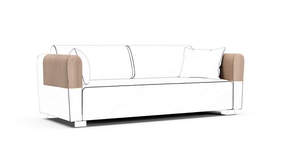 Mysinge Armrest Protector Covers — Add On - Mod Chenille Beige