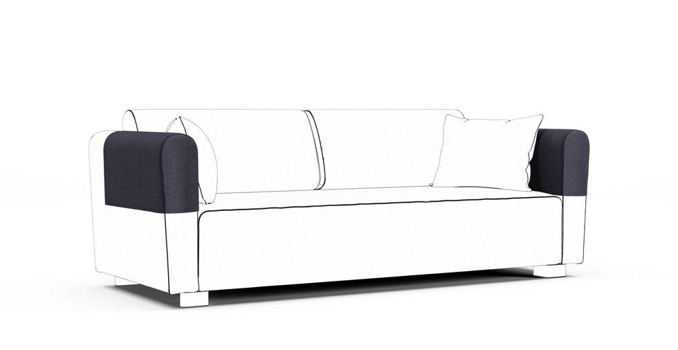 Mysinge Armrest Protector Covers — Add On - Mod Chenille Denim