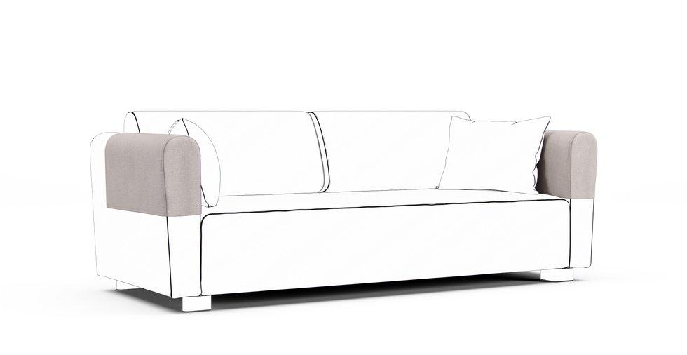 Mysinge Armrest Protector Covers — Add On - Mod Chenille Mist