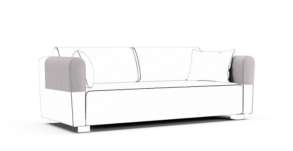 Mysinge Armrest Protector Covers — Add On - Everyday Weave Pebble