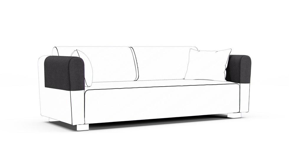 Mysinge Armrest Protector Covers — Add On - Everyday Weave Storm