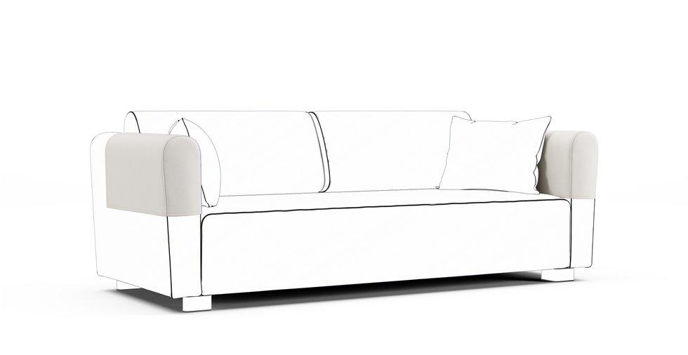 Mysinge Armrest Protector Covers — Add On - Everyday Weave Cream