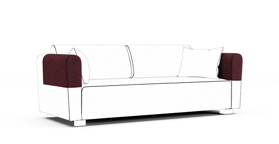 Mysinge Armrest Protector Covers — Add On - Everyday Weave Maroon