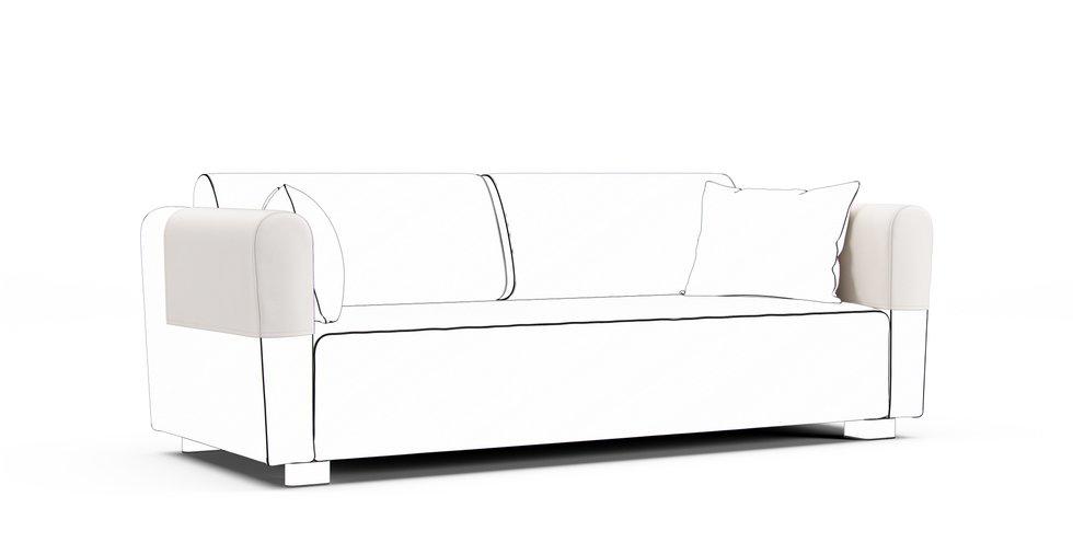 Mysinge Armrest Protector Covers — Add On - Signature Microfiber Cream