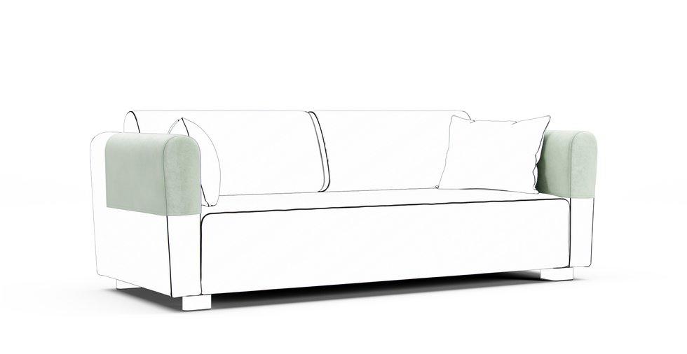 Mysinge Armrest Protector Covers — Add On - Classic Velvet Mint