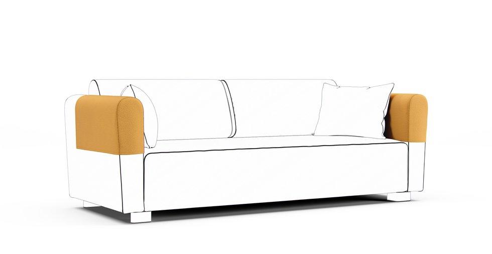 Mysinge Armrest Protector Covers — Add On - Mod Boucle Amber