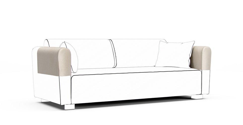 Mysinge Armrest Protector Covers — Add On - Signature Velvet Cream