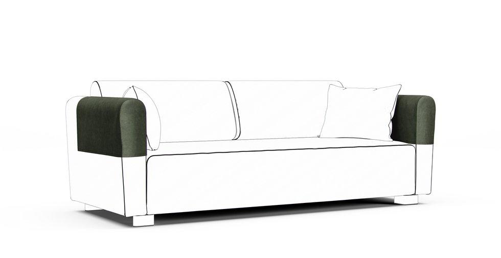 Mysinge Armrest Protector Covers — Add On - Signature Velvet Bayleaf