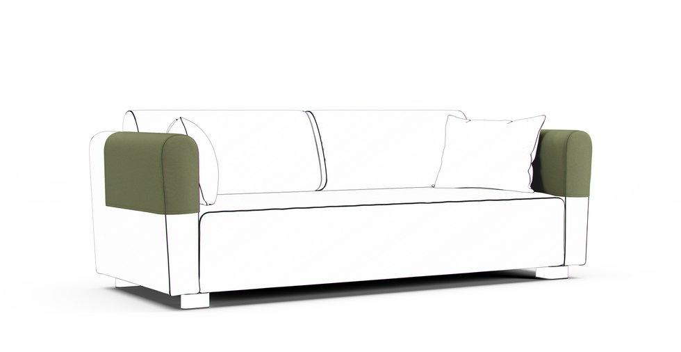 Mysinge Armrest Protector Covers — Add On - Care+ Canvas Sage