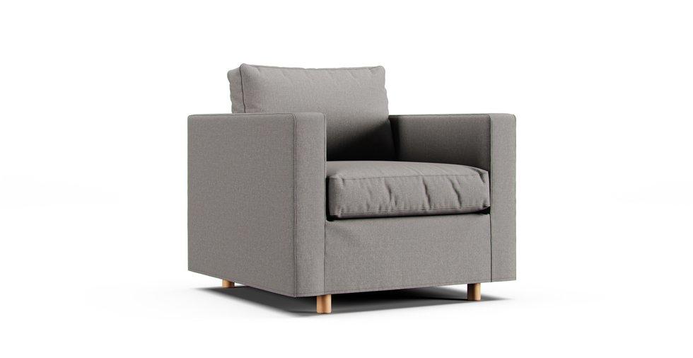Morabo Armchair Cover - Care+ Canvas Ash