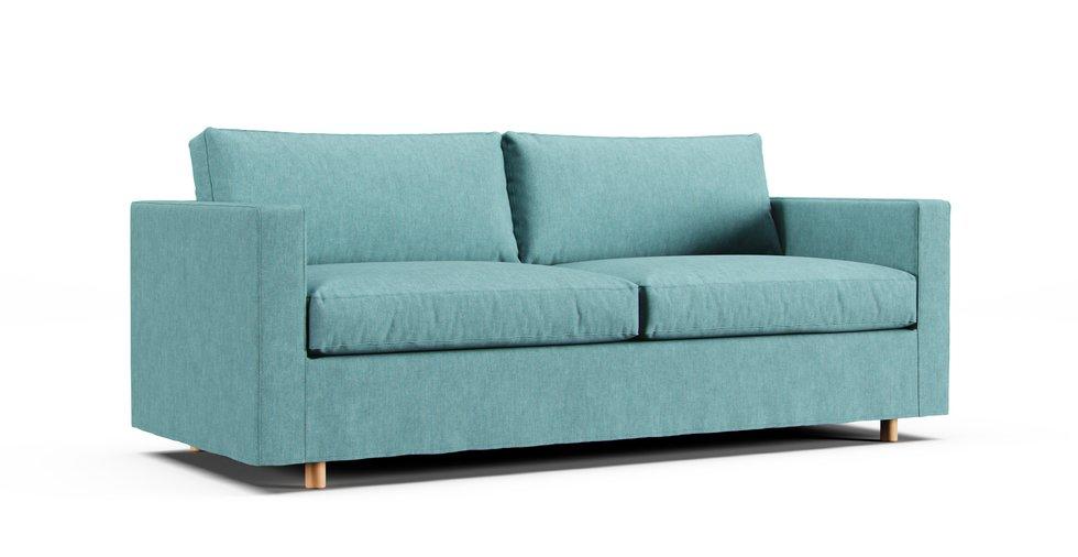 Morabo Sofa Cover - Care+ Tweed Mineral Blue