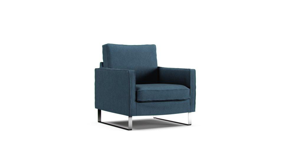 Mellby Armchair Cover - Care+ Tweed Teal