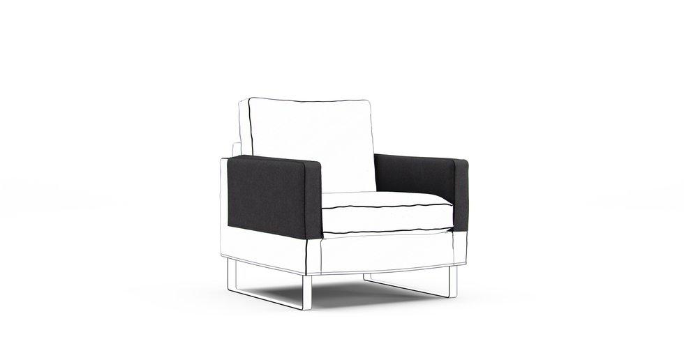 Mellby Armrest Protector Covers — Add On - Everyday Weave Storm