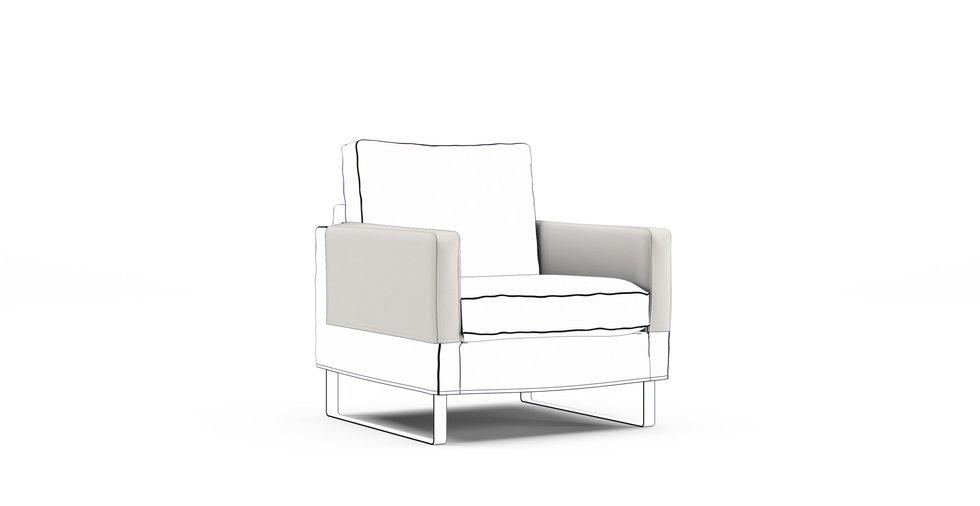 Mellby Armrest Protector Covers — Add On - Everyday Weave Cream