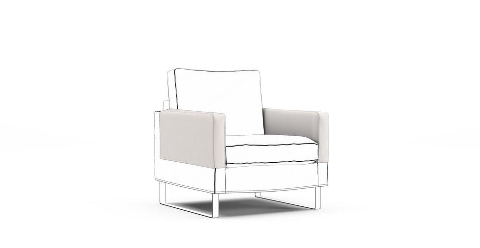 Mellby Armrest Protector Covers — Add On - Signature Microfiber Cream