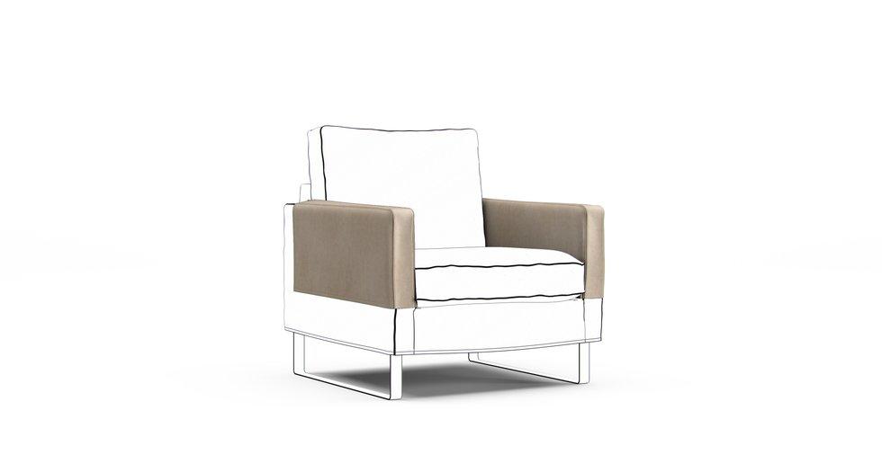 Mellby Armrest Protector Covers — Add On - Signature Velvet Natural