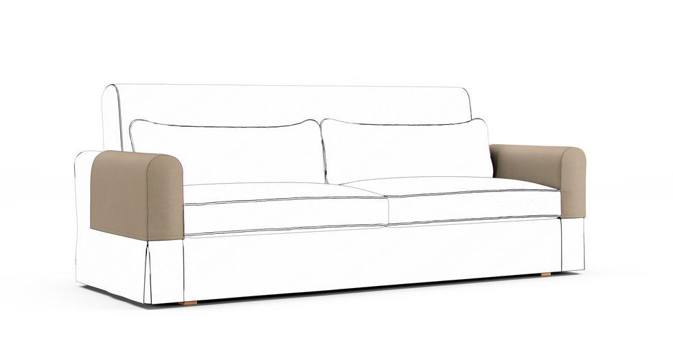 Nikkala Armrest Protector Covers — Add On - Sunbrella® Canvas Antique Beige