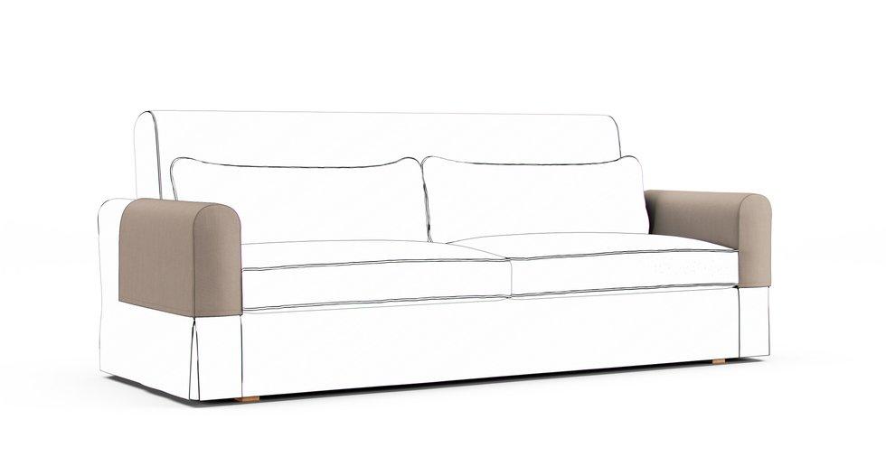 Nikkala Armrest Protector Covers — Add On - Sunbrella® Canvas Flax