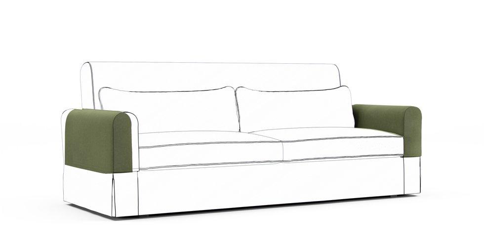 Nikkala Armrest Protector Covers — Add On - Signature Microfiber Forest Green