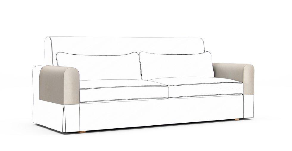 Nikkala Armrest Protector Covers — Add On - Signature Velvet Cream