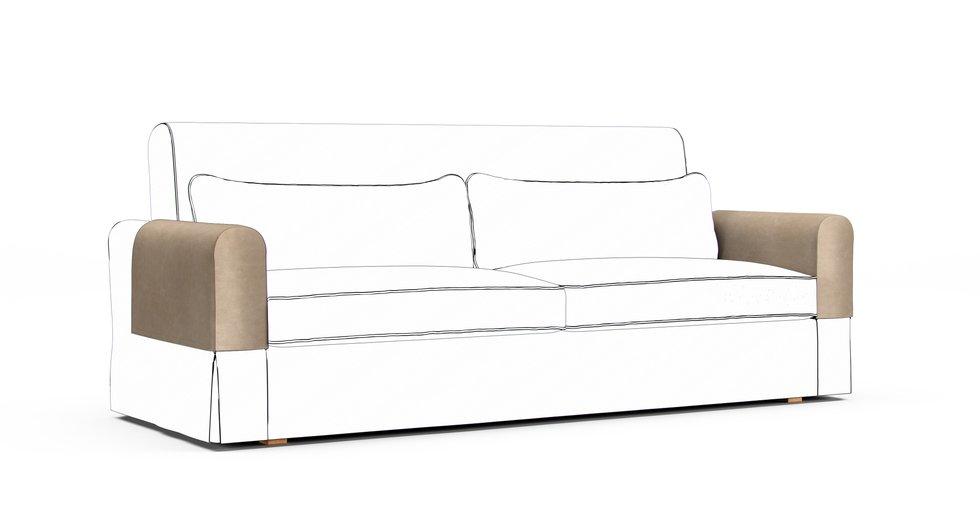 Nikkala Armrest Protector Covers — Add On - Signature Velvet Sand