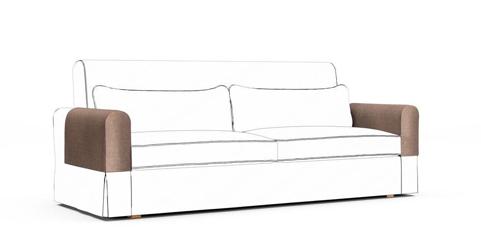 Nikkala Armrest Protector Covers — Add On - Signature Velvet Hazel