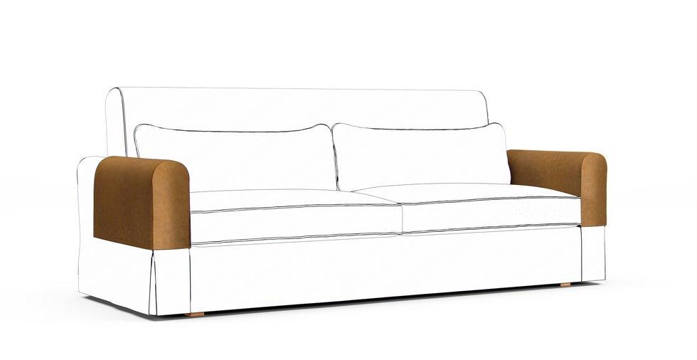 Nikkala Armrest Protector Covers — Add On - Signature Velvet Caramel