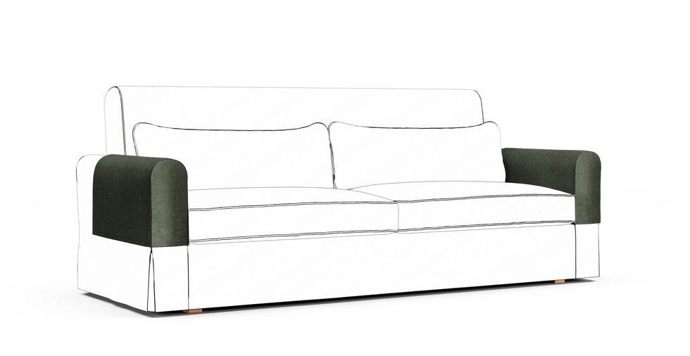 Nikkala Armrest Protector Covers — Add On - Signature Velvet Bayleaf