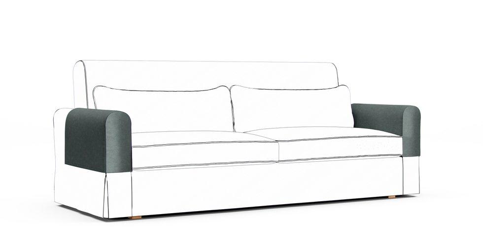 Nikkala Armrest Protector Covers — Add On - Signature Velvet Eucalyptus