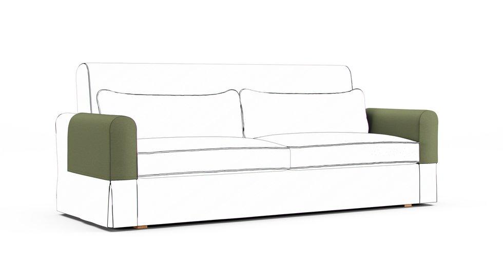 Nikkala Armrest Protector Covers — Add On - Care+ Canvas Sage