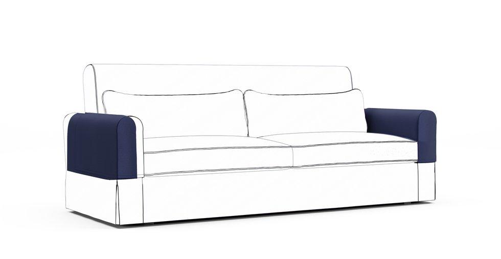 Nikkala Armrest Protector Covers — Add On - Everyday Cotton Navy