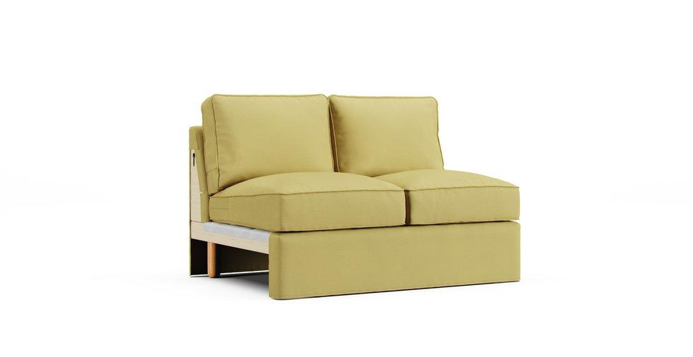 Norsborg Two-seat Section Cover Only - Care+ Tweed Amber