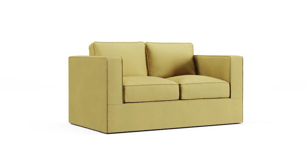 Norsborg Two-seat Sofa Cover - Care+ Tweed Amber