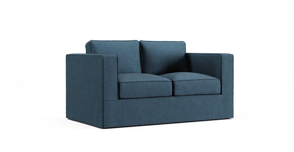 Norsborg Two-seat Sofa Cover - Care+ Tweed Teal