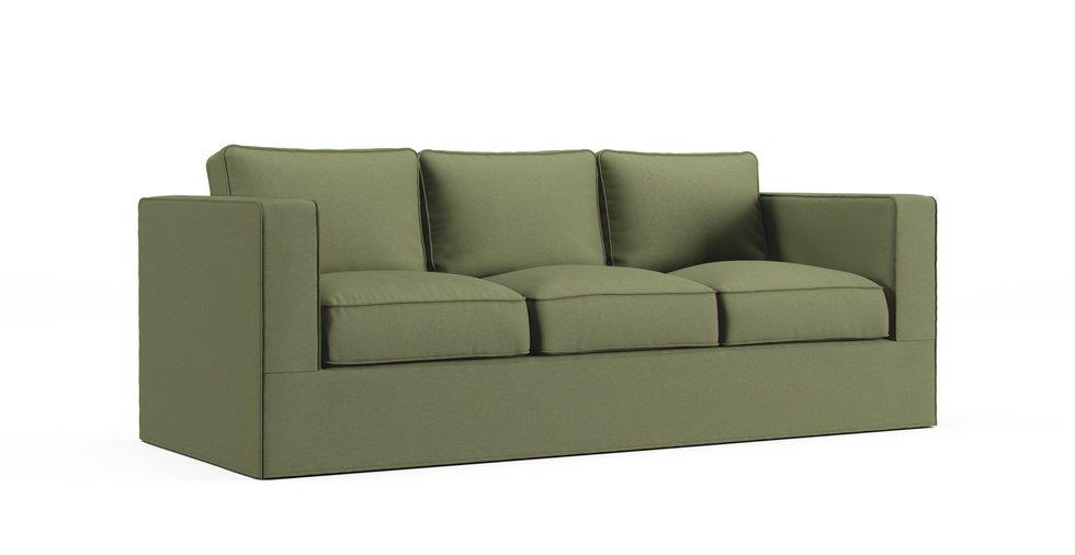 Norsborg Three-seat Sofa Cover - Care+ Canvas Sage