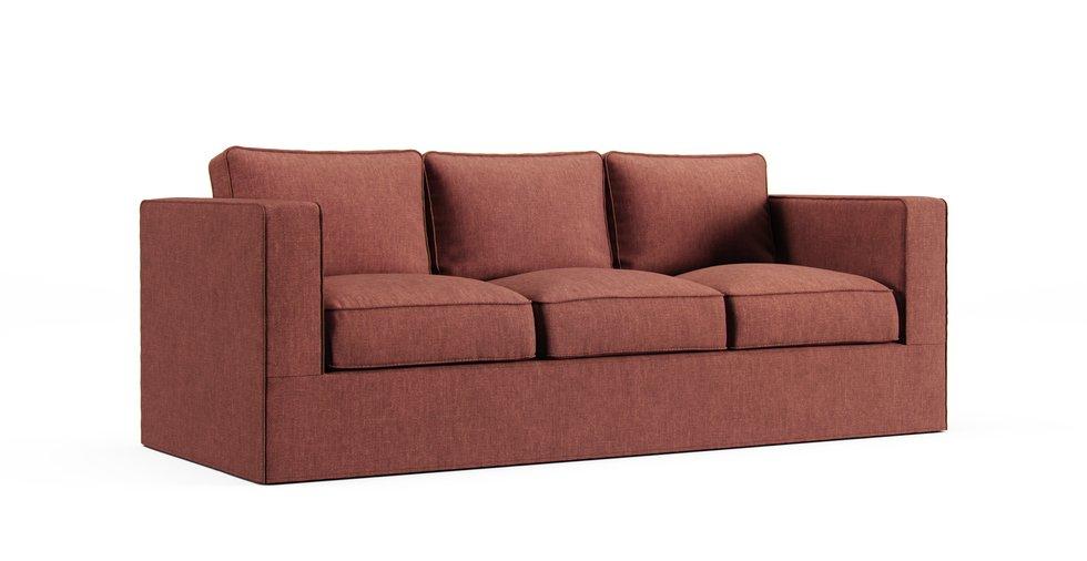 Norsborg Three-seat Sofa Cover - Care+ Tweed Sunset