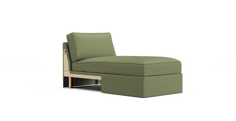 Norsborg Chaise Section Cover Only - Care+ Canvas Sage