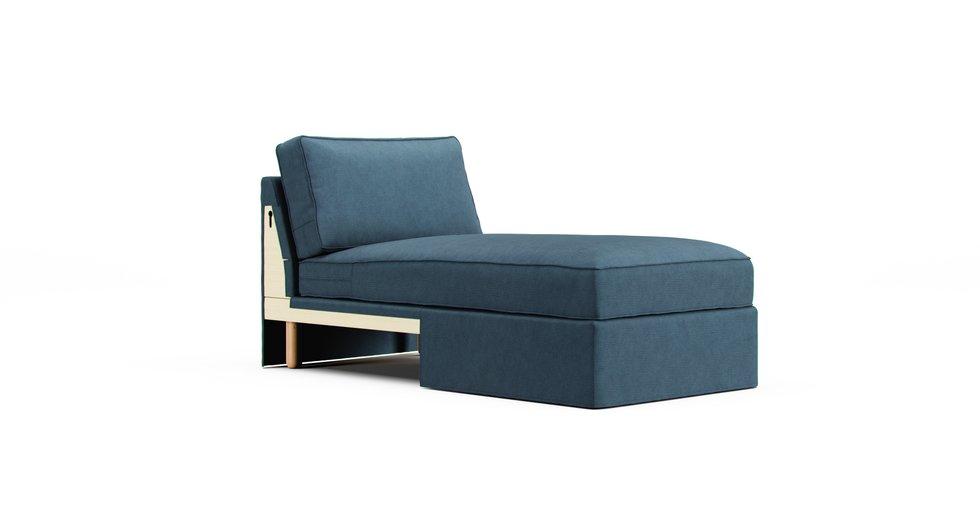 Norsborg Chaise Section Cover Only - Care+ Tweed Teal